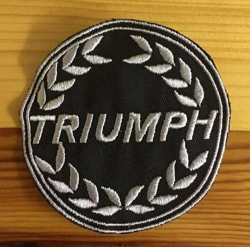 BDG502 Triumph round badge patch 9cm