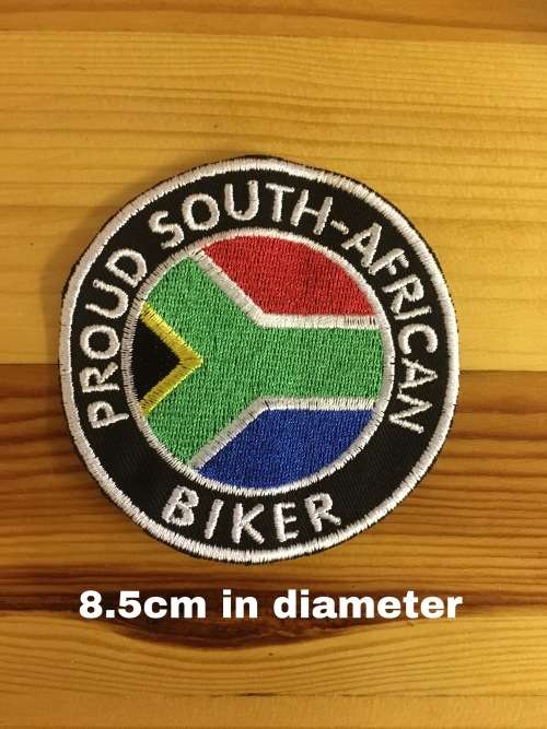 BDGSA Round Proud South African biker badge patch 8.5cm