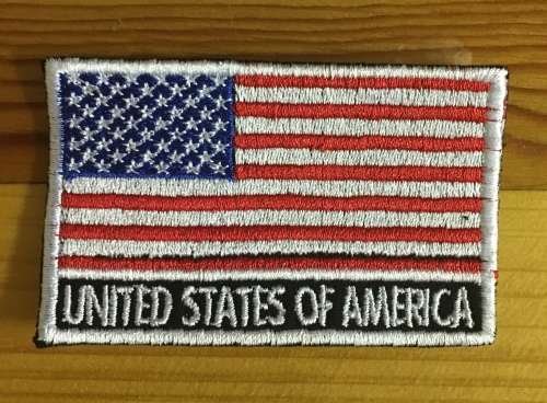 BDG1000 Flag USA with name patch badge 5cm x 8cm