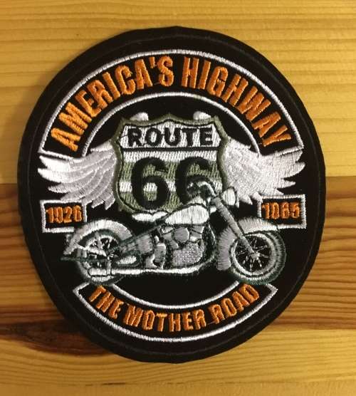 Route 66 Wings Badge Patch