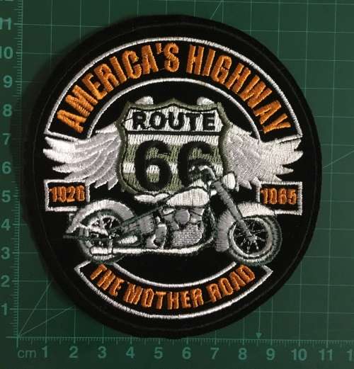 Route 66 Wings Badge Patch