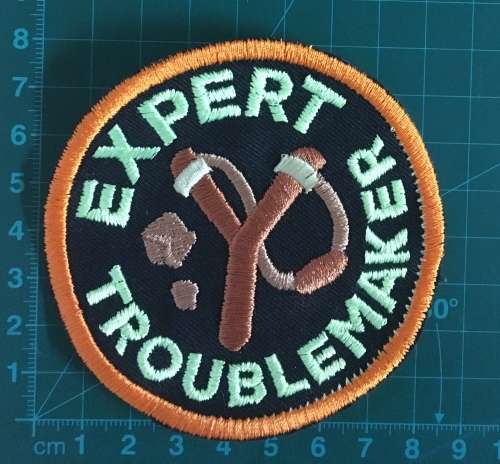 BDG1136 Trouble maker badge patch