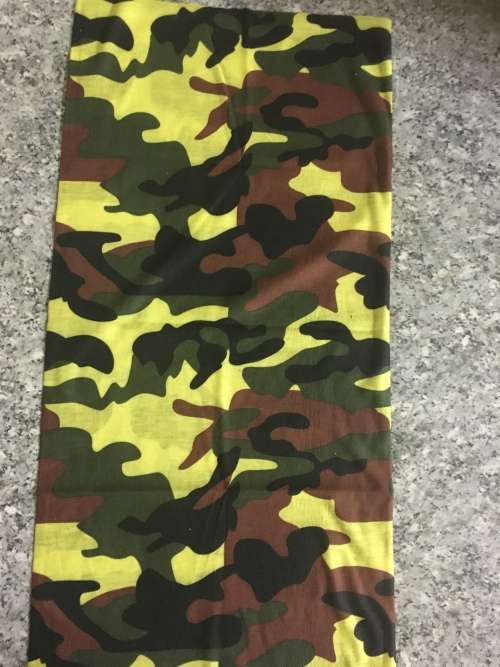 Tube seamless scarf face mask flames army camo buff