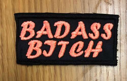 BDG1208 Biker patch Badass bitch