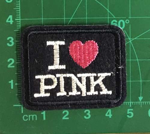 I Love Pink patch