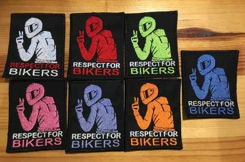 BDG1188 Respect for bikers badge patch
