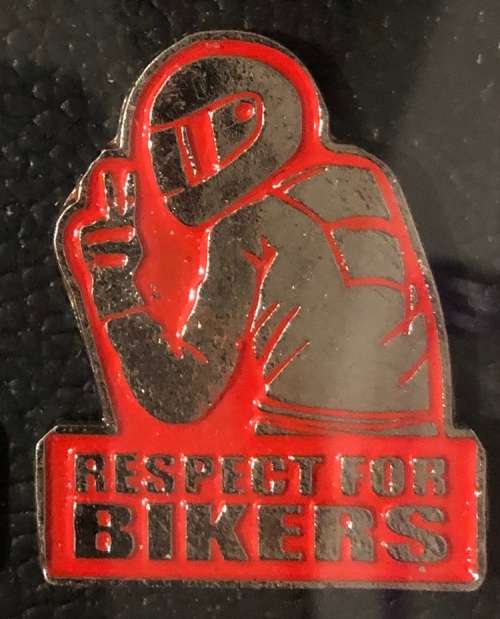 Respect for biker pin sturdy screw backside Orange