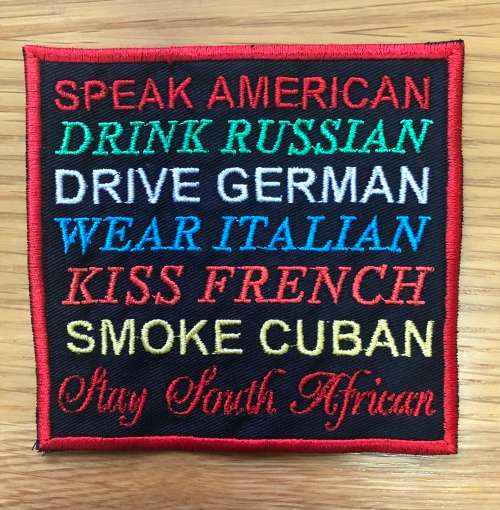 BDG389 Slogan `Stay South African`  badge patch