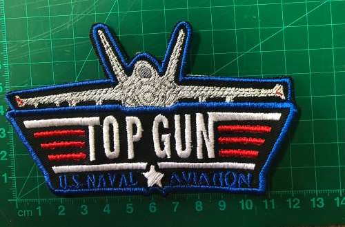 Top gun badge patch Aeroplane