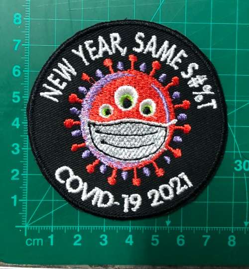 Covid 2021  badge patch 7.5cm