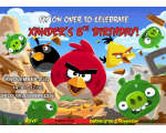 Personalised Invitations - Angry Birds Party