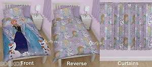 Disney Frozen DOUBLE Duvet Set PLUS Curtains - IN STOCK - Frozen bedding / Frozen Duvet