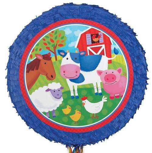 Round Pinata - Barnyard / Farm Party