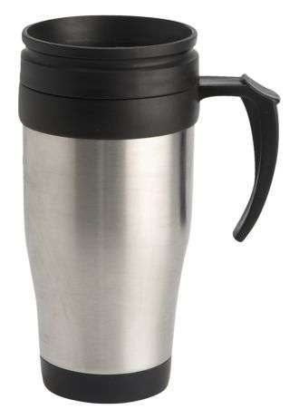 WHAT A WINNER--- STAINLESS STEEL TRAVEL MUG
