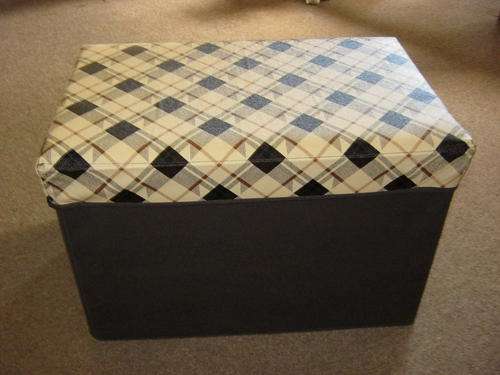 STUNNING FOLDING STORAGE BOX AND OR OTTOMAN