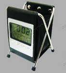 DIGITAL CALENDAR, THERMOMETER,CLOCK,  ALARM AND PEN HOLDER
