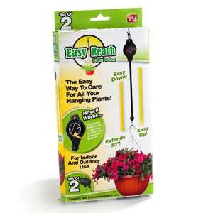 EASY REACH PLANT PULLEY - NO MORE STRUGGLING TO WATER YOUR HANGING BASKETS
