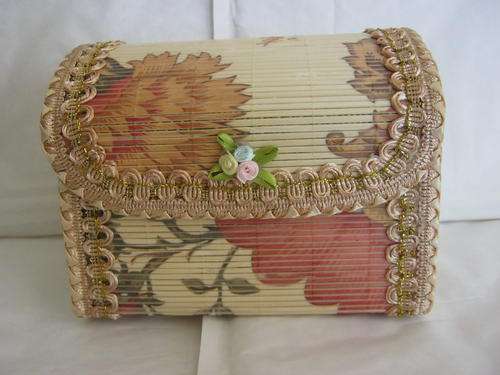 RARE AND UNUSUAL BAMBOO VANITY / COSTMETIC BAGS 3 FOR THE PRICE OF 1