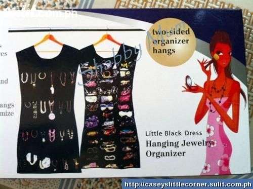 LITTLE BLACK DRESS HANGING JEWELLERY ORGANISER