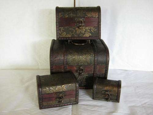 FANTASTIC 4 IN 1 -  SET OF WOODEN BOXES - YES 4 IN 1