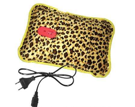 PLUSH COVER ELECTRIC HOT WATER BAG WITH POCKET FOR HANDS