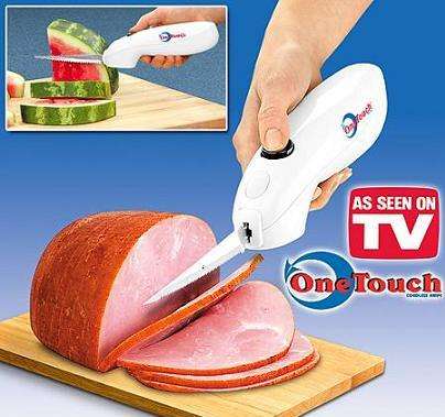 ONE TOUCH CORDLESS KNIFE - BATTERY OPERATED