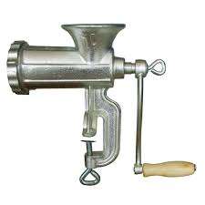 MANUAL MEAT GRINDER WITH CLAMP TO FIX ONTO TABLE TOP OR KITCHEN COUNTER
