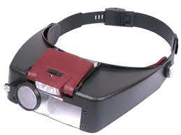 LED HEADBAND MAGNIFIER - LEAVES YOUR HANDS FREE - EASY TO USE