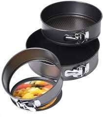 SET OF THREE SPRING FORM CAKE PANS