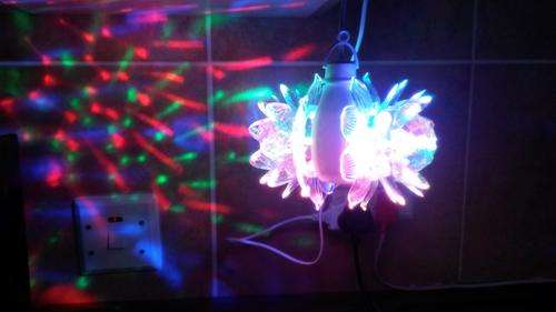 DOUBLE FLOWER ROTATING LED MAGIC BALL LIGHT