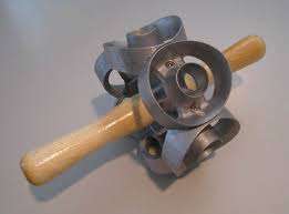 DONUT CUTTER - CUTS SIX DONUTS AT ONE TIME WITH CENTER HOLE