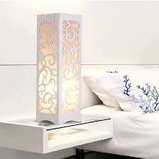 PVC WOOD - PLASTIC LAMP - USES BATTERIES
