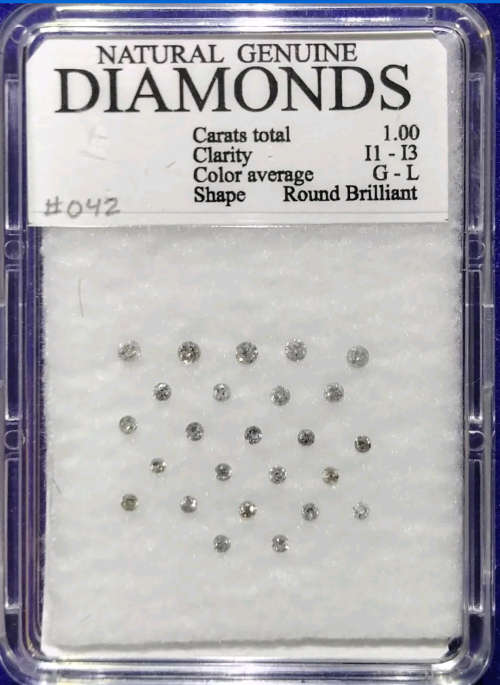 SPARKLY 100% NATURAL 0.03CT LOOSE DIAMONDS - R1 NO RESERVE AUCTION!!! (G-L COLOUR)