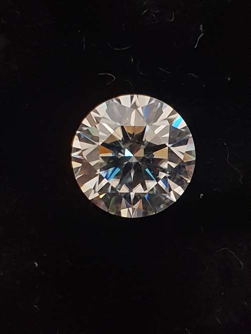 **CRAZRY R1 AUCTION** 1CT VVS G MOISSANITE ROUND BRILLIANT CUT - SUPERB LUSTER