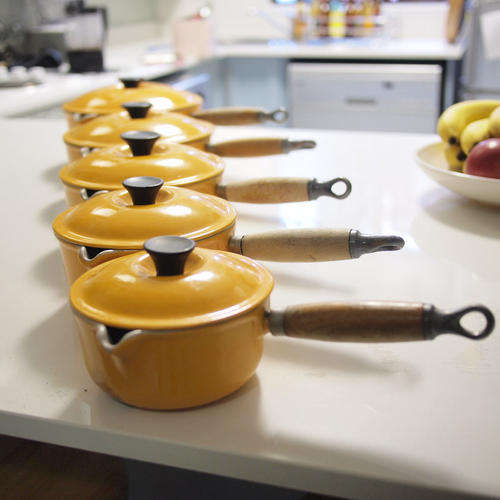 Original Le Creuset Saucepan Set  5 Saucepans