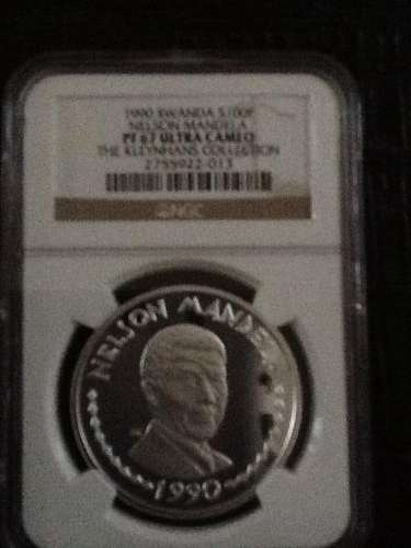 1990 Rwanda s100f kleynhans collection pf67 ultra cameo