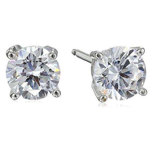 STERLING SILVER .925 5MM STUDS EARRING WITH CUBIC ZIRCONIA**STOCK ON HAND**
