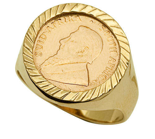 Rings 9CT PURE YELLOW GOLD GENTS COIN RING WITH 22CT GOLD 1 10 KRUGER COIN STOCK ON HAND was sold for 4 700.00 on 27 Feb at 11 08 by GENEVA JEWELLERS in Durban ID 219624592