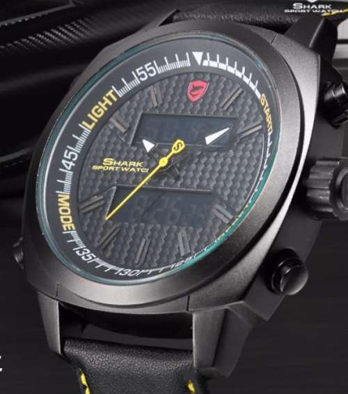 Shark Silvertip Shark Sport Watch - Analogue and Digital-Authentic - Great sporty watch