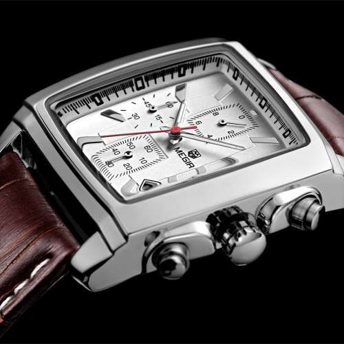 AUTHENTIC QUALITY-MEGIR CHRONOGRAPH IN MEGIR BOX -STUNNING  GREAT LOOKING WATCH