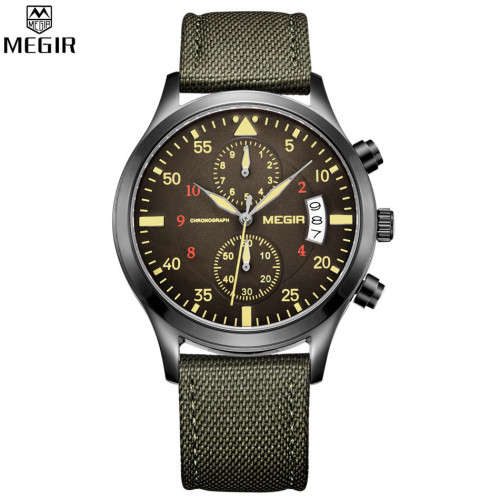 AUTHENTIC QUALITY-MEGIR CHRONOGRAPH IN MEGIR BOX -STUNNING  GREAT LOOKING WATCH