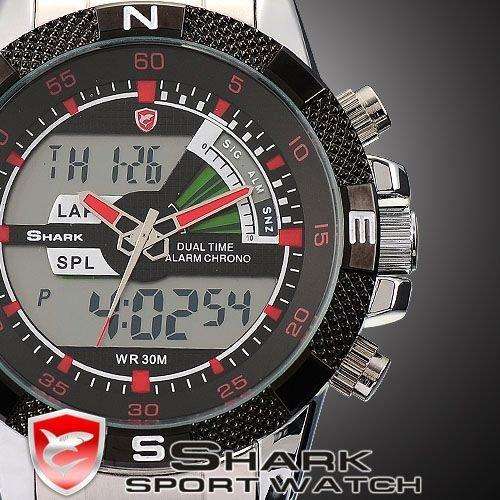 Shark Sport Watch - Analogue and Digital-Authentic - Great sporty watch