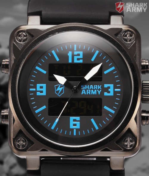 Shark Army Watch - -Authentic - Analogue and Digital