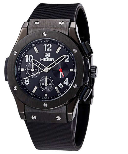 AUTHENTIC QUALITY-MEGIR - IN PRESENTATION TIN- GREAT LOOKING WATCH
