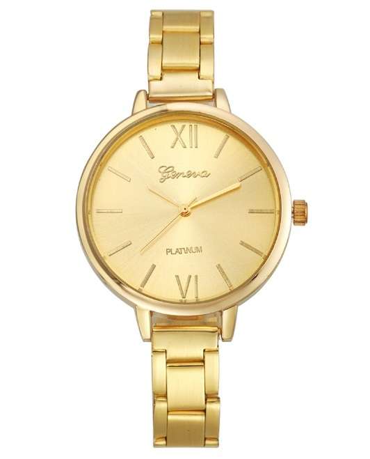 GENEVA PLATINUM WRIST WATCH FOR WOMEN