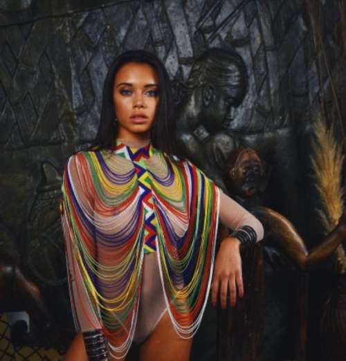 Womens Multi-Colour African Jewellery Beads Top Body