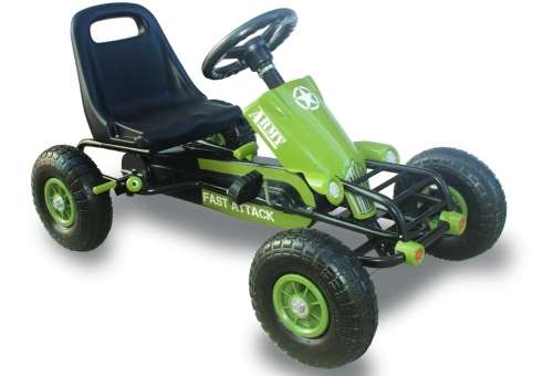 GO KART LRG RACING CAR W/ RUBBER WHEELS