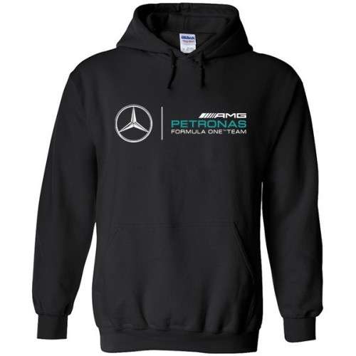*Special*- AMG Petronas Formula One Team Black Hoodie Embroidery  -Sizes Small - 2XL