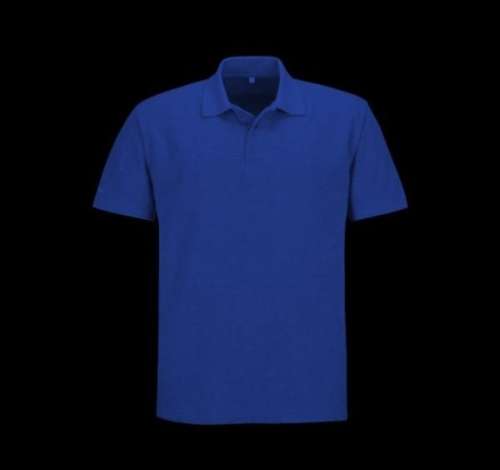 Blue Plain Golfer 100% Cotton (Sizes Small -4XL)