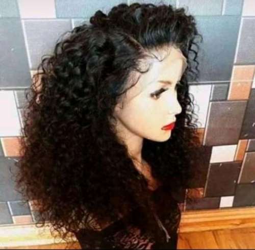 16 inch Curly 360 Frontal Sense 100% Human Hair Wig